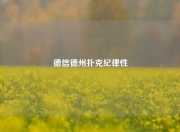 德信德州扑克纪律性