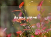 德信德州扑克读牌分析