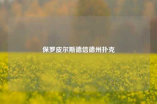 保罗皮尔斯德信德州扑克